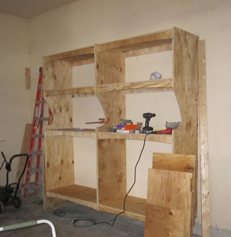 Utility Cabinets Getting Installed in Customer Garage